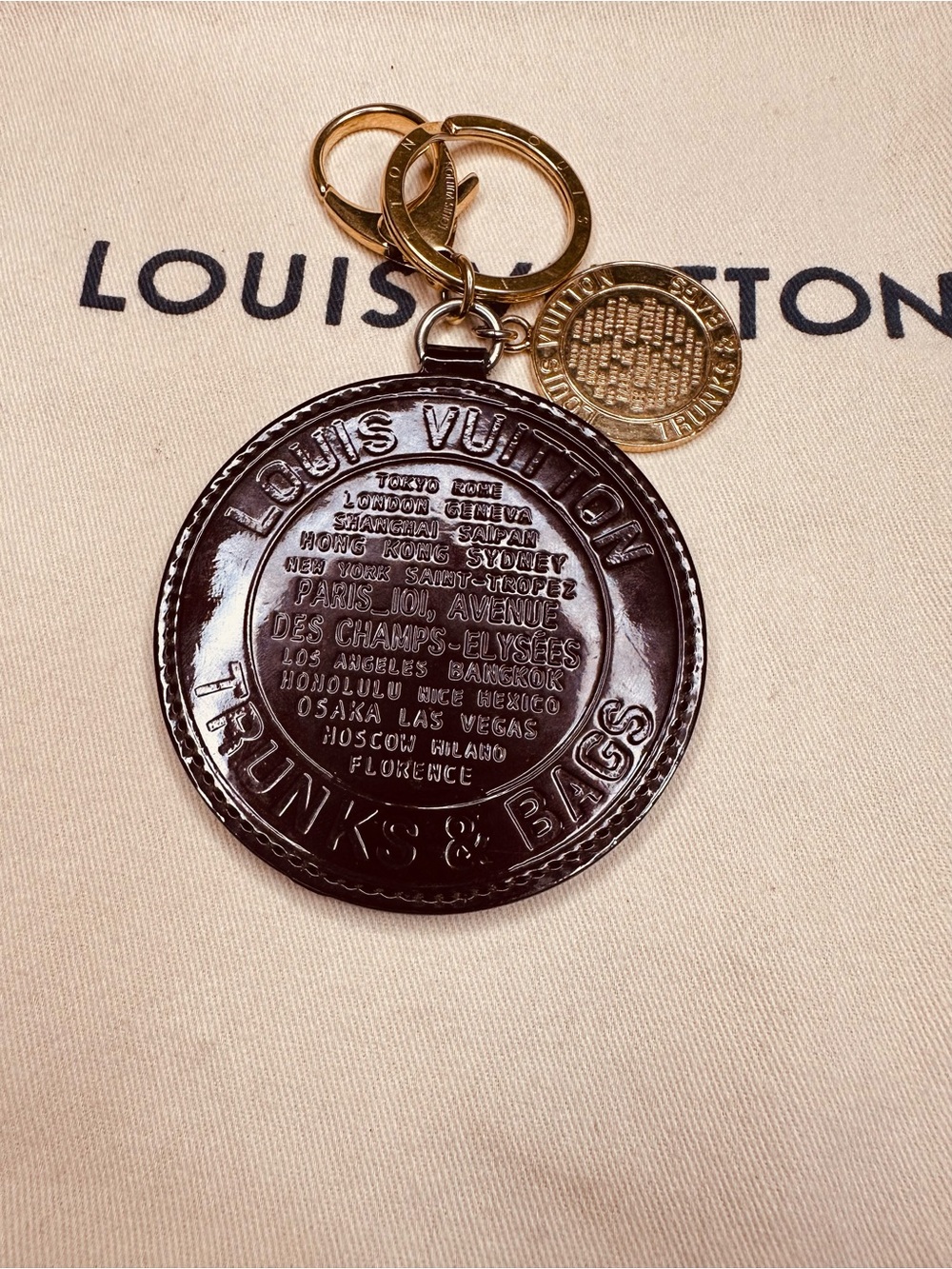LOUIS VUITTON Trunks & Bags Porte Cleron Key Holder Burgundy